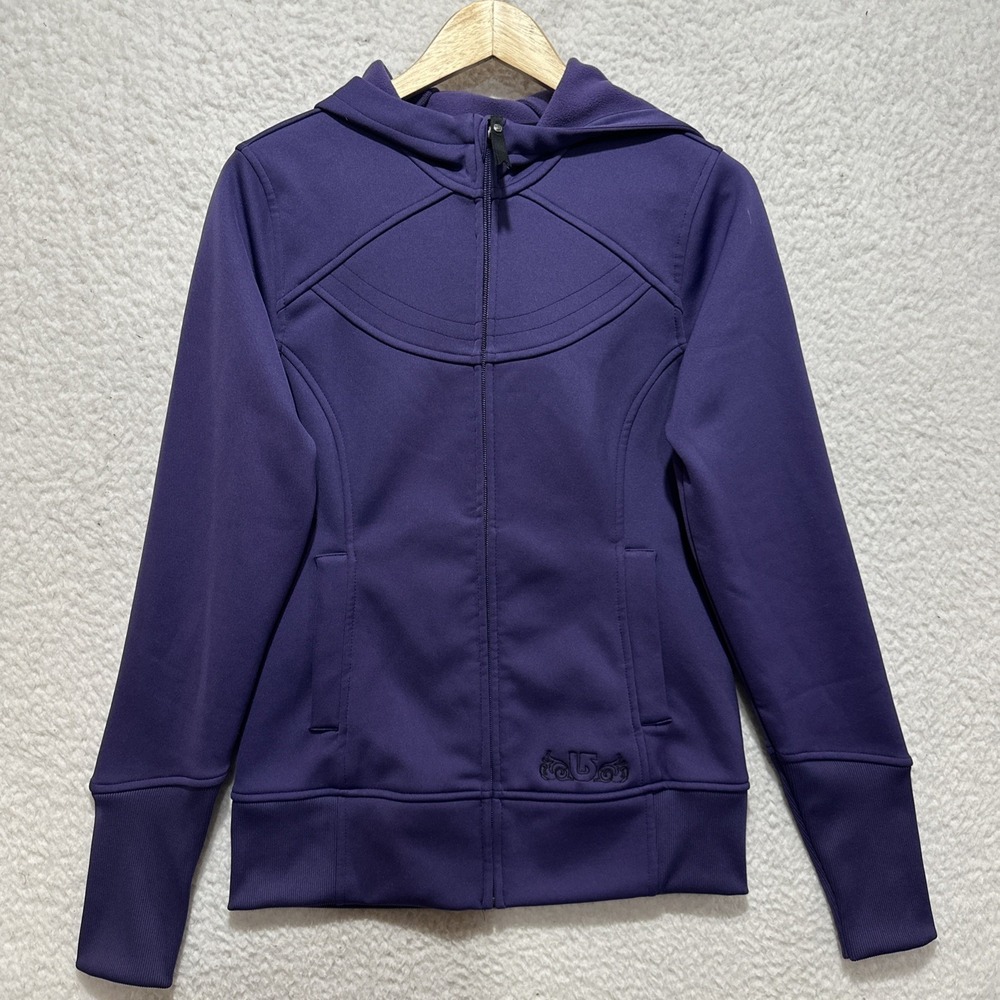 Burton Dry Ride Cool Flavors Women's Size M Purple‎ Full Zip Long Sleeve Hoodie
